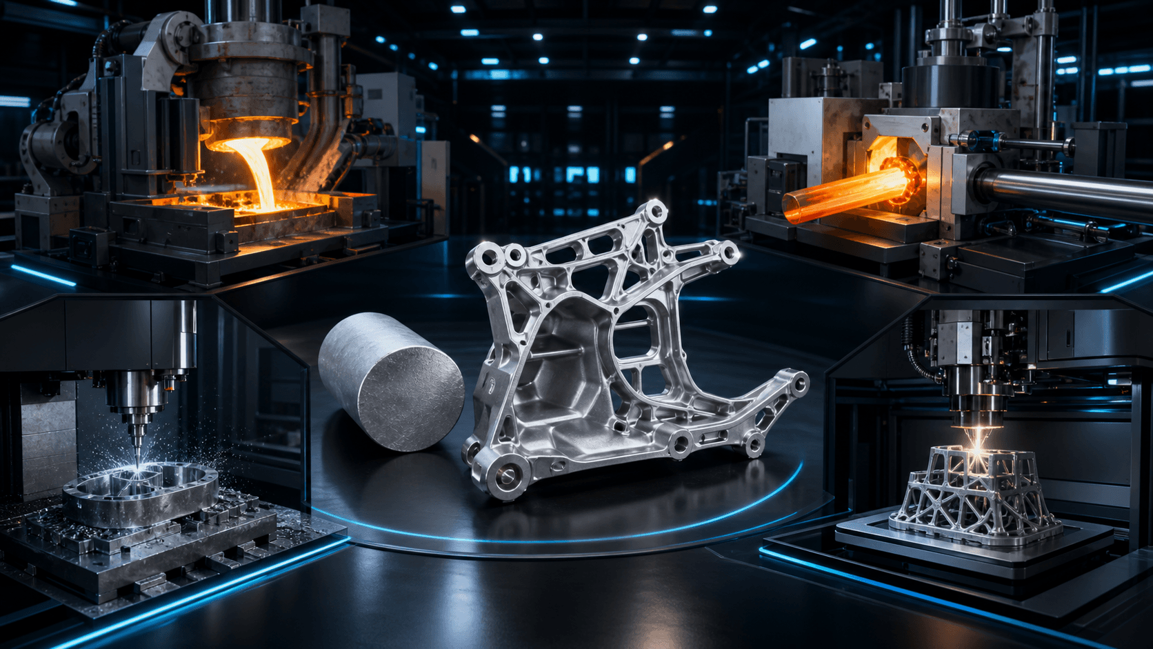 Magnesium Manufacturing Processes: Die Casting, Extrusion, Rolling, Forging and Machining Guide
